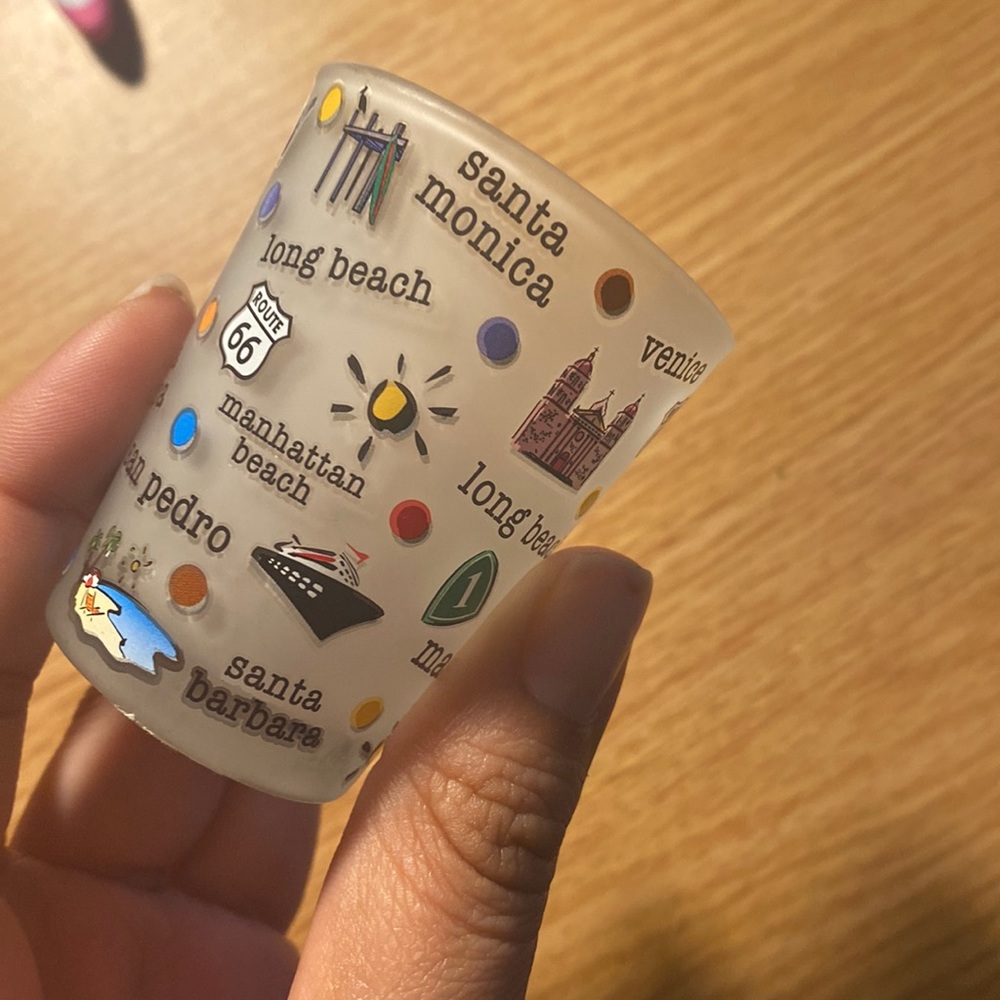 LA shot glass